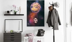 Kunstdruck auf Leinwand 'Space Swing Vertical'