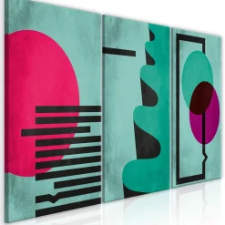 Kunstdruck auf Leinwand 'Space of Shapes (3-teilig)'