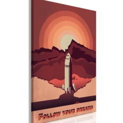 Kunstdruck auf Leinwand 'Space Flight Vertical'