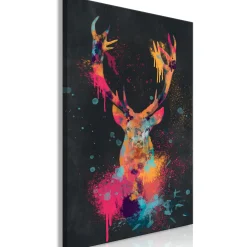 Kunstdruck auf Leinwand 'Spectacular Deer Vertical'
