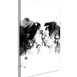 Kunstdruck auf Leinwand 'Spontaneous Kiss Vertical'