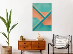 Kunstdruck auf Leinwand 'Stairs Composition Vertical'