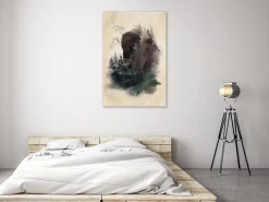 Kunstdruck auf Leinwand 'Stately Buffalo Vertical'