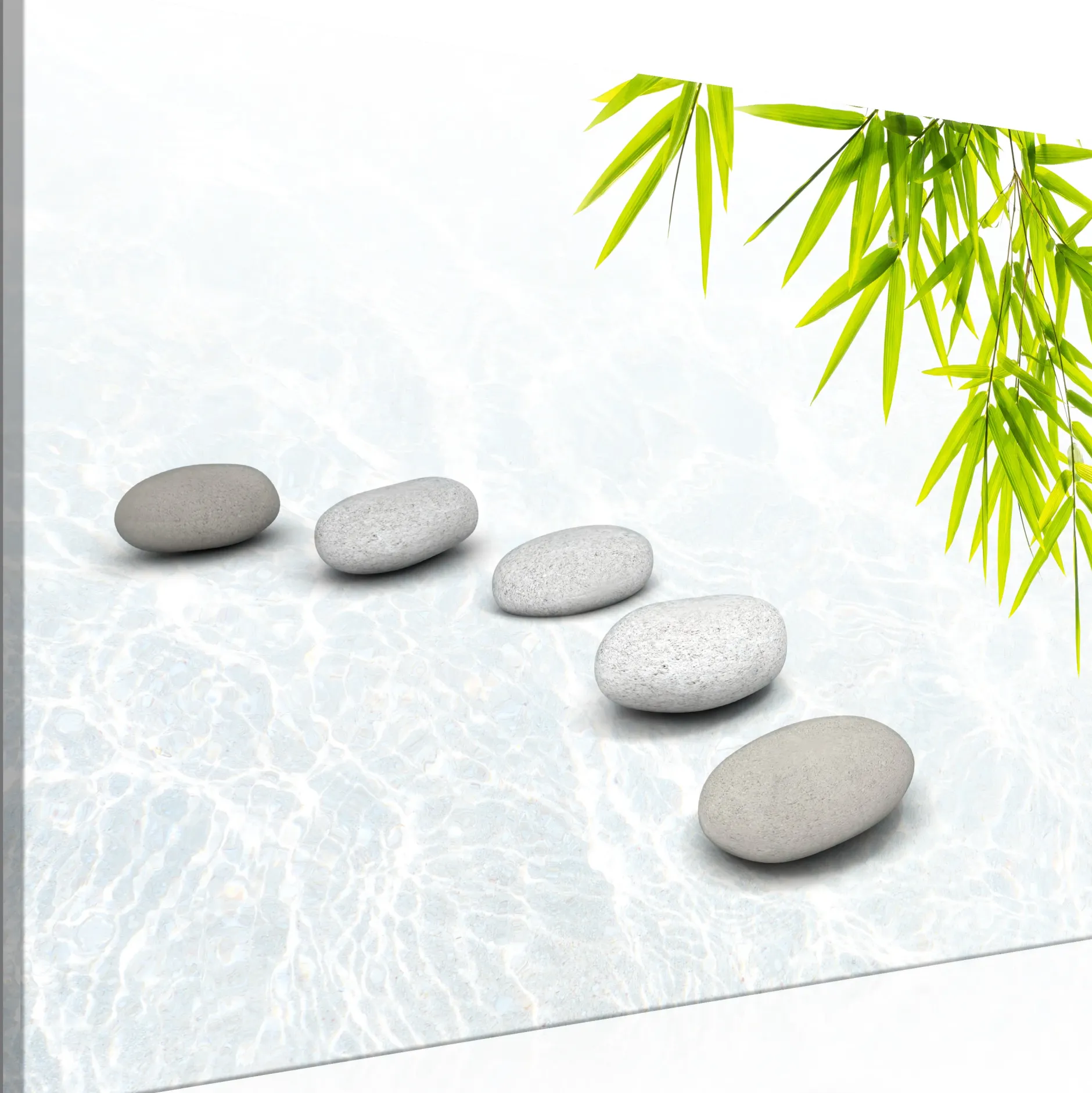 Kunstdruck auf Leinwand 'Stone Peace Wide'