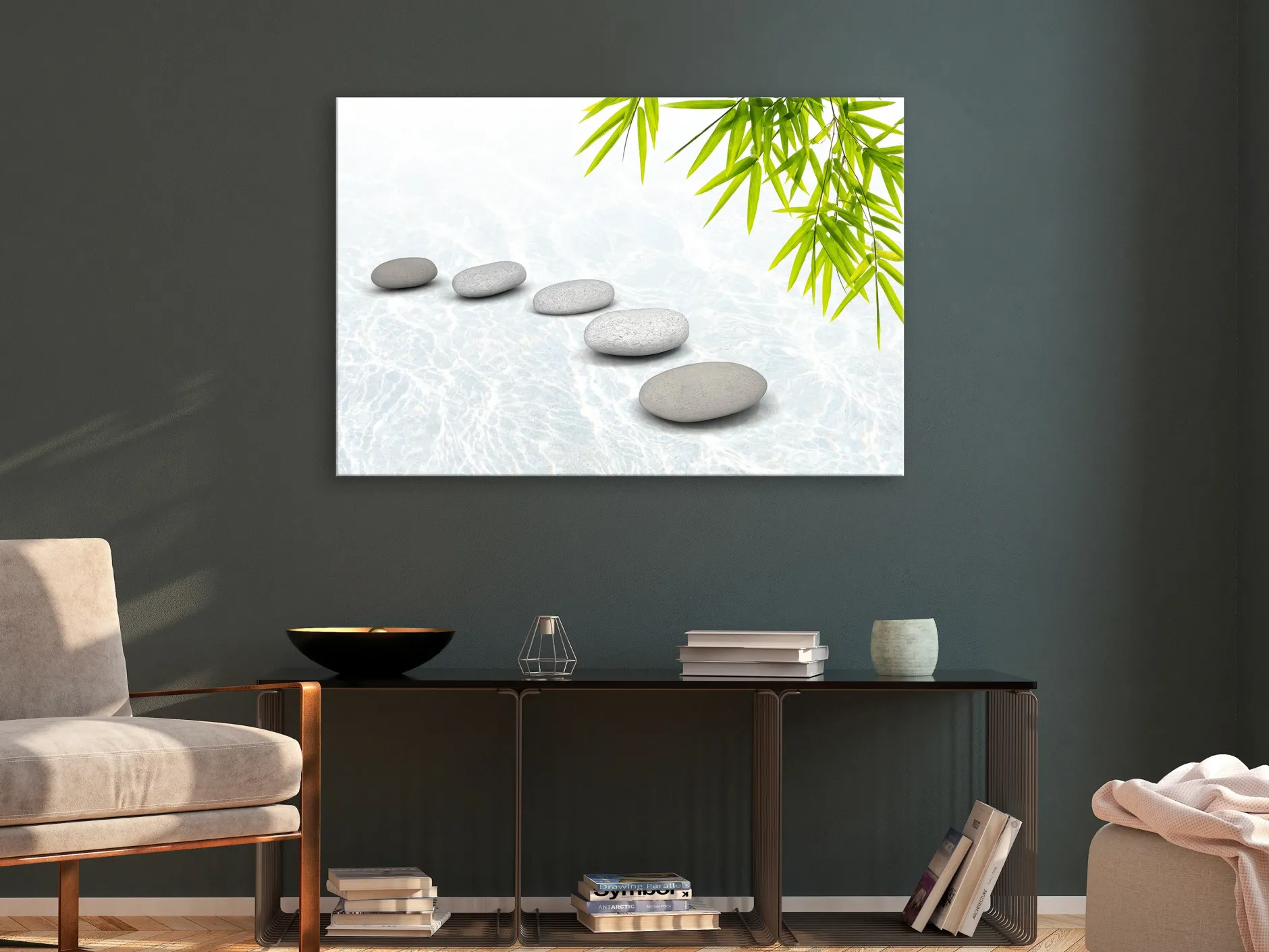 Kunstdruck auf Leinwand 'Stone Peace Wide'