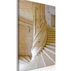 Kunstdruck auf Leinwand 'Stone Stairs Vertical'