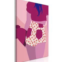 Kunstdruck auf Leinwand 'Strawberries Shorts Vertical'