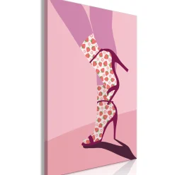 Kunstdruck auf Leinwand 'Strawberry Socks Vertical'