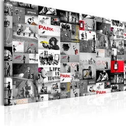 Kunstdruck auf Leinwand 'Street Art: Banksy'