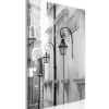 Kunstdruck auf Leinwand 'Street Lamps Vertical'