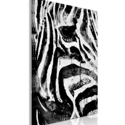 Kunstdruck auf Leinwand 'Striped Nature Vertical'