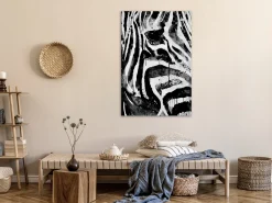 Kunstdruck auf Leinwand 'Striped Nature Vertical'