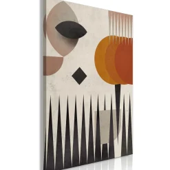 Kunstdruck auf Leinwand 'Sun Behind the Mountains Vertical'