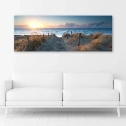 Kunstdruck auf Leinwand 'Sun Path'