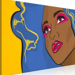 Kunstdruck auf Leinwand 'Surprised Eliza Wide'