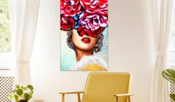 Kunstdruck auf Leinwand 'Sweet Lips Vertical'