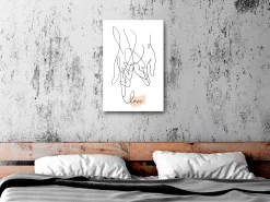 Kunstdruck auf Leinwand 'Tangled Love Vertical'