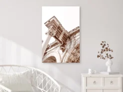 Kunstdruck auf Leinwand 'Temple of Hadrian Vertical'