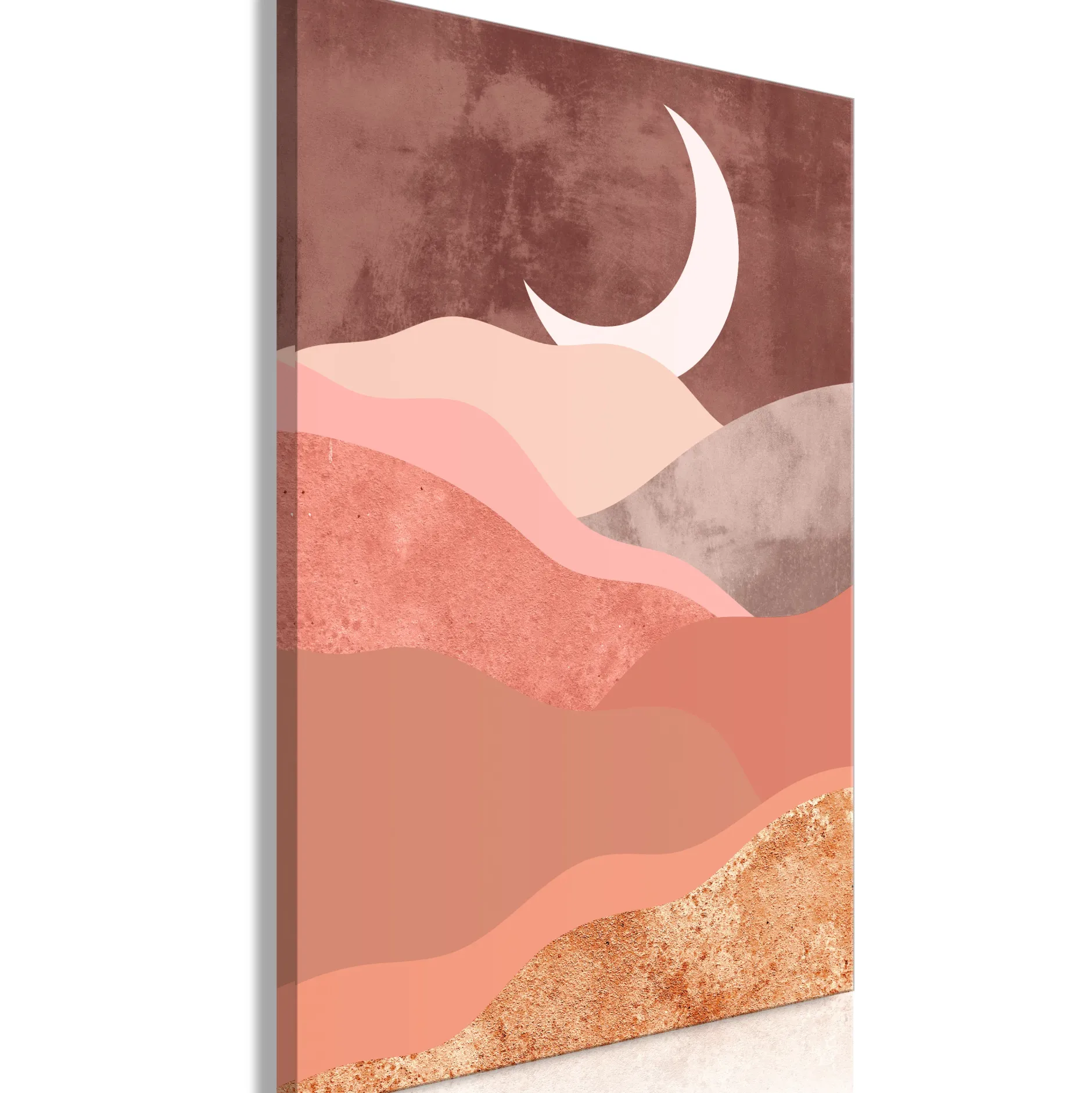 Kunstdruck auf Leinwand 'Terracotta Landscape Vertical'
