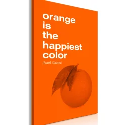 Kunstdruck auf Leinwand 'The Happiest Colour Vertical'