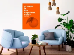 Kunstdruck auf Leinwand 'The Happiest Colour Vertical'