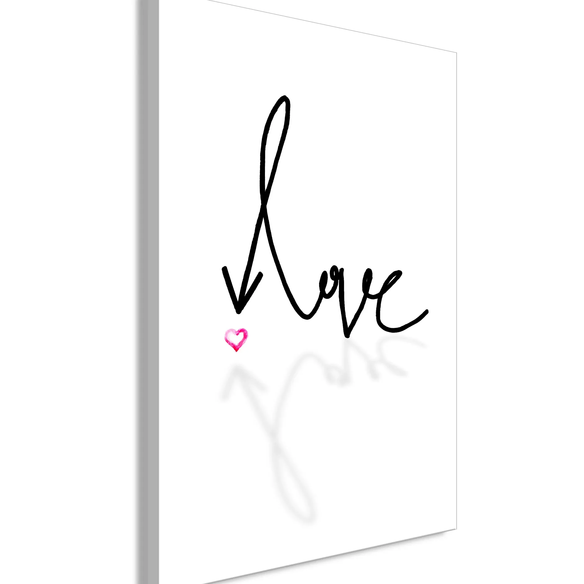 Kunstdruck auf Leinwand 'This is Love Vertical'