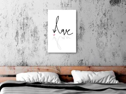 Kunstdruck auf Leinwand 'This is Love Vertical'