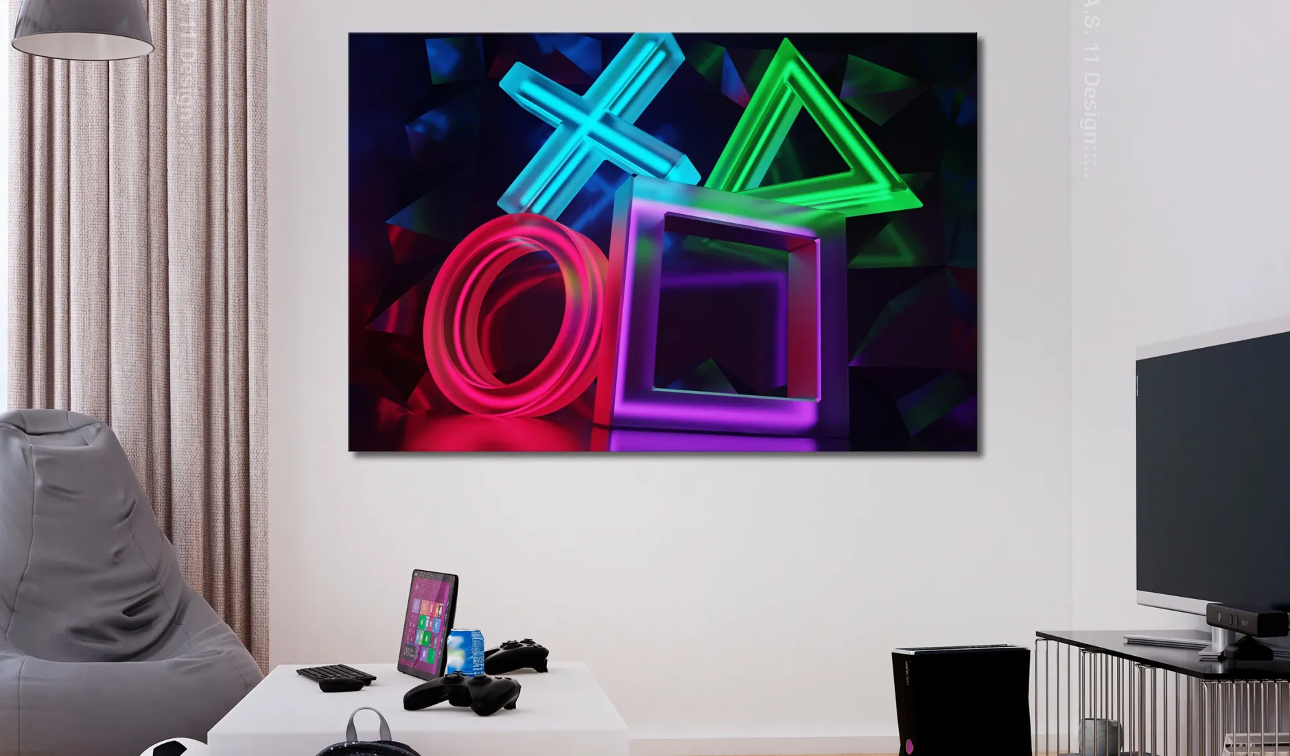 Kunstdruck auf Leinwand 'Time to Fight Wide'
