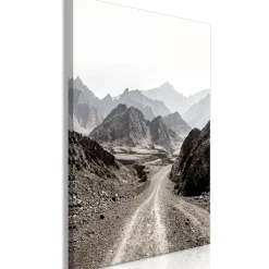 Kunstdruck auf Leinwand 'Trail Through the Mountains Vertical'