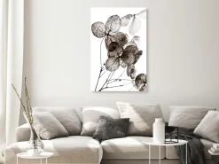 Kunstdruck auf Leinwand 'Transparent Clover Vertical'
