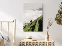 Kunstdruck auf Leinwand 'Tree Above Clouds Vertical'
