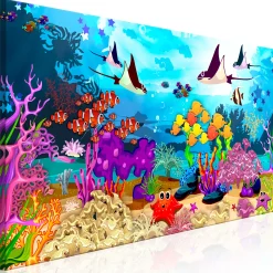 Kunstdruck auf Leinwand 'Underwater Fun Narrow'