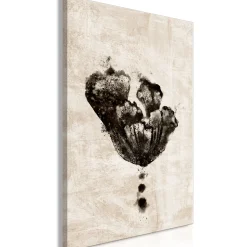 Kunstdruck auf Leinwand 'Underwater Flower Vertical'