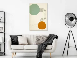 Kunstdruck auf Leinwand 'Under Umbrellas Vertical'