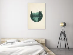 Kunstdruck auf Leinwand 'View of the Hills Vertical'