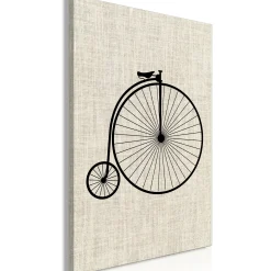 Kunstdruck auf Leinwand 'Vintage Bicycle Vertical'