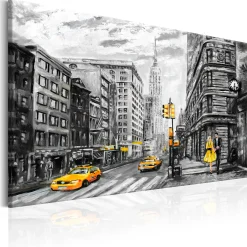 Kunstdruck auf Leinwand 'Walk in New York'