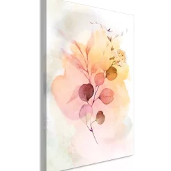 Kunstdruck auf Leinwand 'Watercolour Twig Vertical'