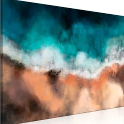 Kunstdruck auf Leinwand 'Waves in the Sand Wide'