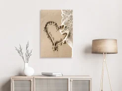 Kunstdruck auf Leinwand 'Wave of Love Vertical'