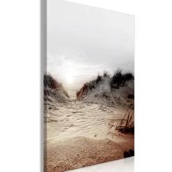 Kunstdruck auf Leinwand 'Way Through the Dunes Vertical'