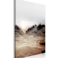 Kunstdruck auf Leinwand 'Way Through the Dunes Vertical'