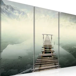 Kunstdruck auf Leinwand 'Weg ohne Wiederkehr - Triptychon'