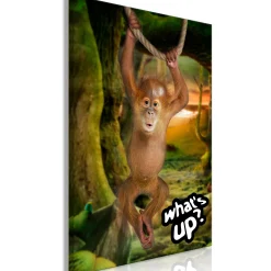 Kunstdruck auf Leinwand 'What's Up? Vertical'
