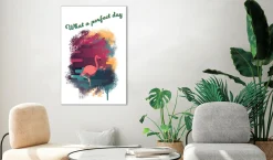 Kunstdruck auf Leinwand 'What a Perfect Day Vertical'
