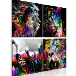 Kunstdruck auf Leinwand 'Wildness and Beauty (4-teilig)'