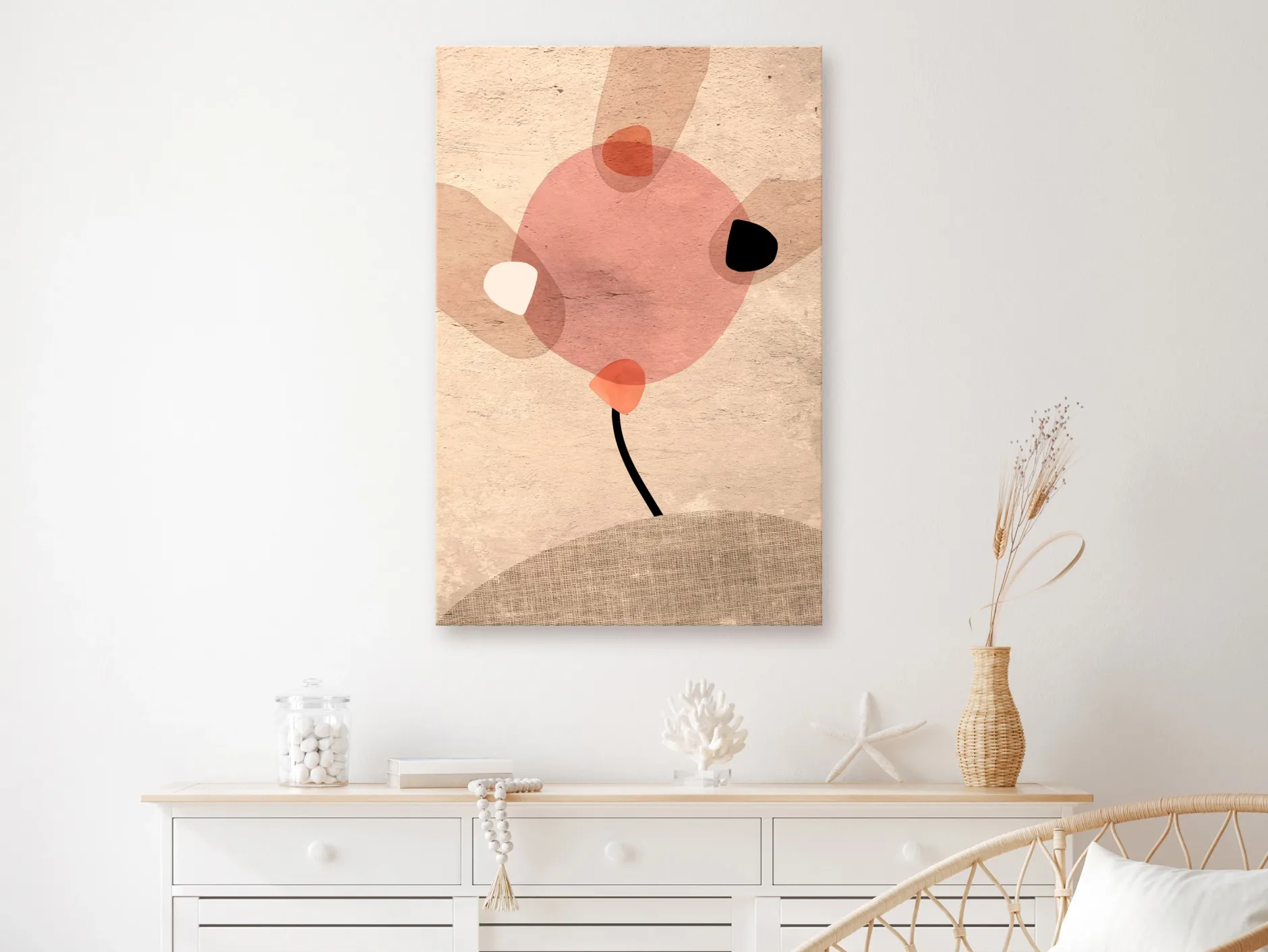 Kunstdruck auf Leinwand 'Windmill on the Hill Vertical'