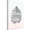 Kunstdruck auf Leinwand 'Winter Time Vertical'