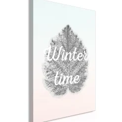 Kunstdruck auf Leinwand 'Winter Time Vertical'