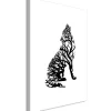 Kunstdruck auf Leinwand 'Wolf Trail Vertical'